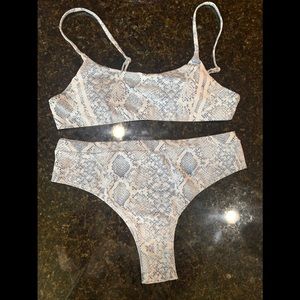 NWT XL snakeskin swimsuit